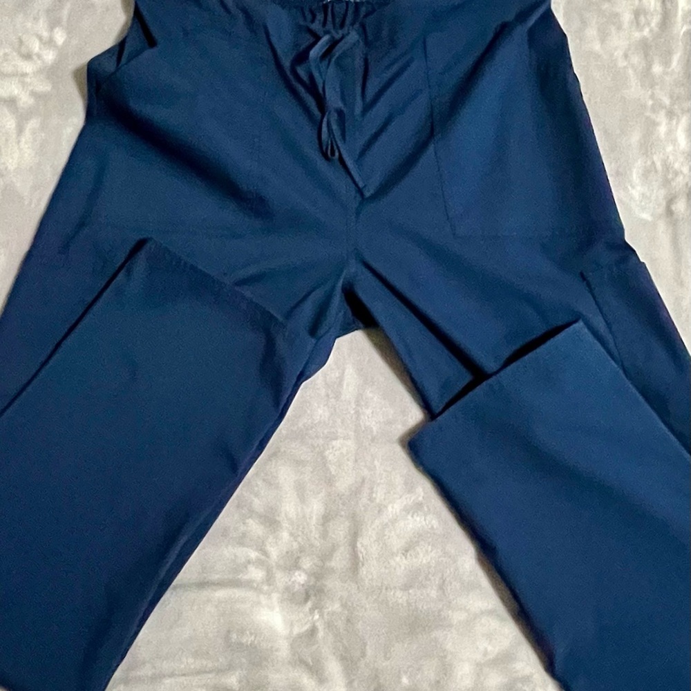 Scrubstar Indigo Medium Scrub Pants. Elastic Back With Drawstring Front.